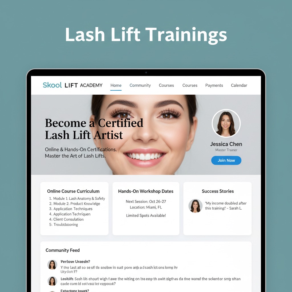 Lash Lift trainings